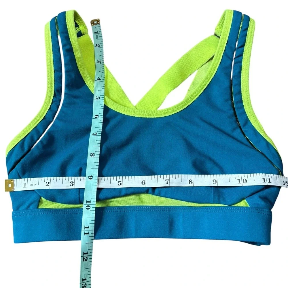 Fabletics Adjustable Racerback Sports Bra Mesh Trim Athleisure Gymwear Workout S